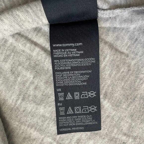 Tommy Hilfiger Womens Small Gray Short Sleeve Graphic T-Shirt - Picture 7 of 7